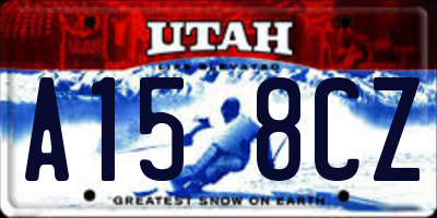 UT license plate A158CZ