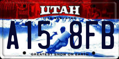 UT license plate A158FB