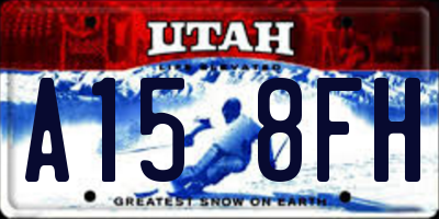 UT license plate A158FH