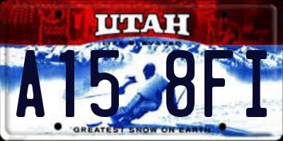 UT license plate A158FI