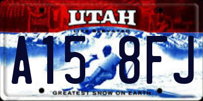 UT license plate A158FJ