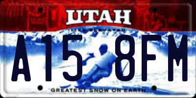 UT license plate A158FM