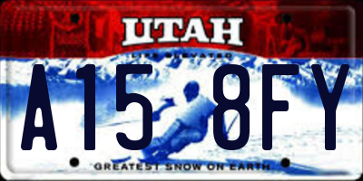 UT license plate A158FY