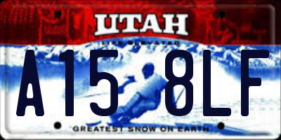UT license plate A158LF