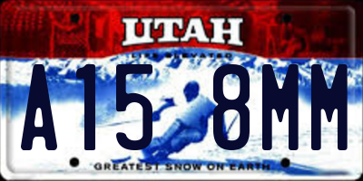 UT license plate A158MM
