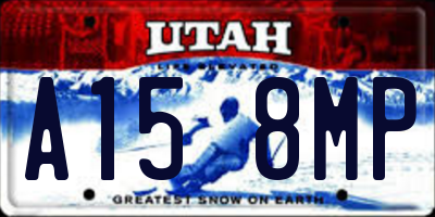UT license plate A158MP