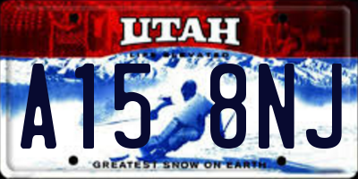 UT license plate A158NJ