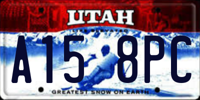 UT license plate A158PC