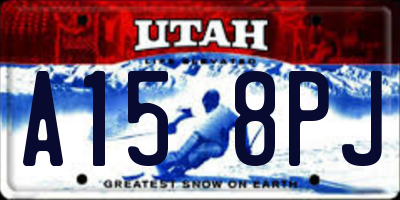 UT license plate A158PJ