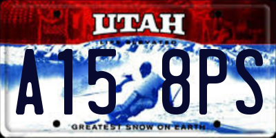 UT license plate A158PS