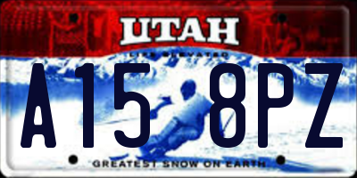 UT license plate A158PZ