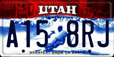 UT license plate A158RJ