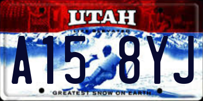 UT license plate A158YJ