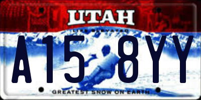 UT license plate A158YY