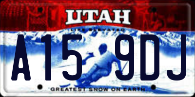 UT license plate A159DJ