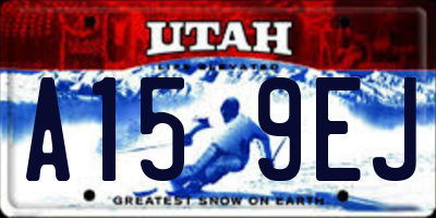 UT license plate A159EJ