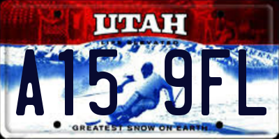 UT license plate A159FL