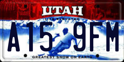 UT license plate A159FM