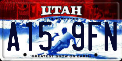 UT license plate A159FN