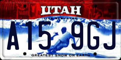 UT license plate A159GJ