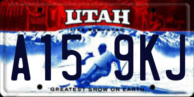 UT license plate A159KJ