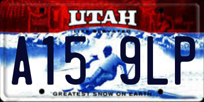 UT license plate A159LP