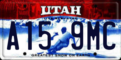 UT license plate A159MC
