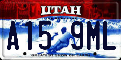 UT license plate A159ML