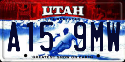 UT license plate A159MW