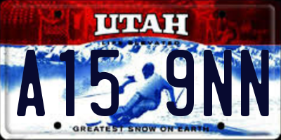 UT license plate A159NN