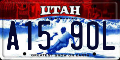 UT license plate A159OL