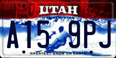UT license plate A159PJ
