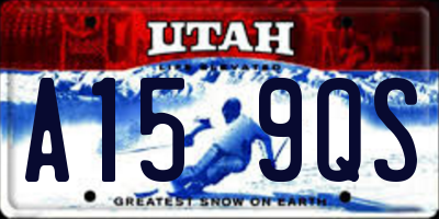 UT license plate A159QS