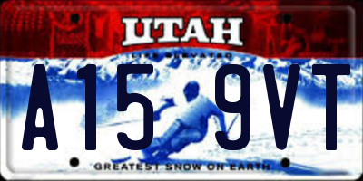 UT license plate A159VT