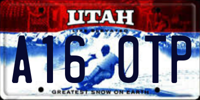 UT license plate A160TP