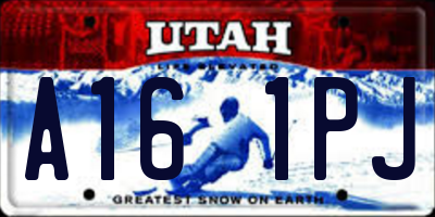 UT license plate A161PJ