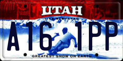 UT license plate A161PP