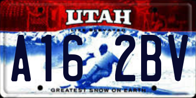 UT license plate A162BV