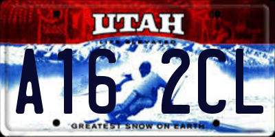 UT license plate A162CL