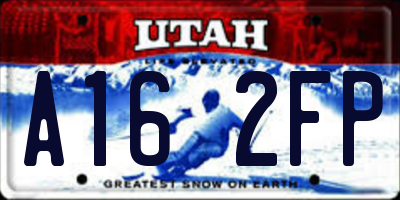 UT license plate A162FP