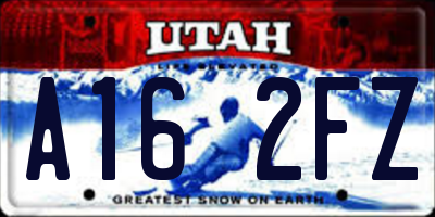 UT license plate A162FZ