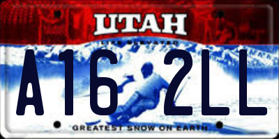 UT license plate A162LL