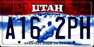 UT license plate A162PH