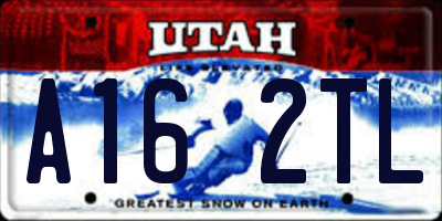 UT license plate A162TL