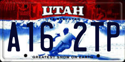 UT license plate A162TP