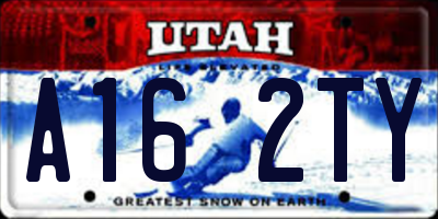 UT license plate A162TY
