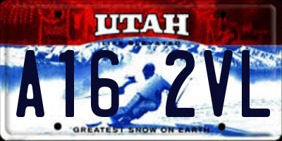 UT license plate A162VL