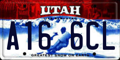 UT license plate A166CL