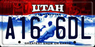 UT license plate A166DL