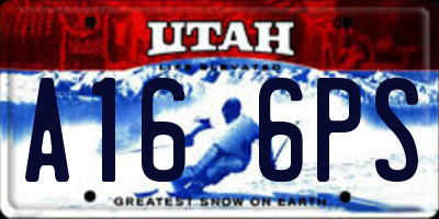 UT license plate A166PS